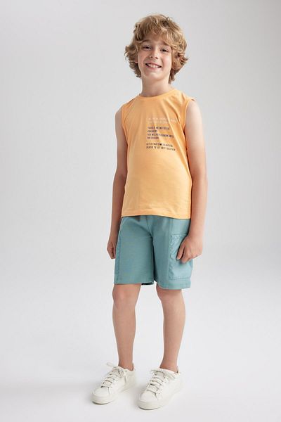 DeFacto Boy's Printed Bermuda Shorts A0710a823sm