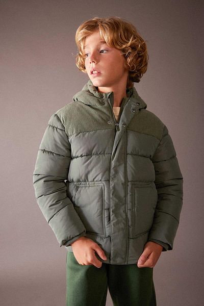 DeFacto Boy's Water Repellent Hooded Puffer Jacket A2270a823wn