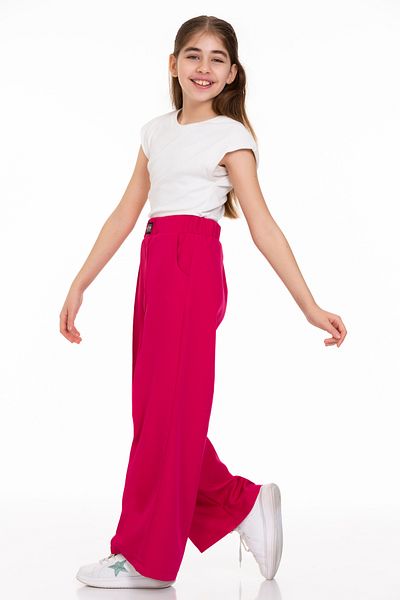 LAPINKOD Girl's Pants with Pipe Leg and Elastic Waist