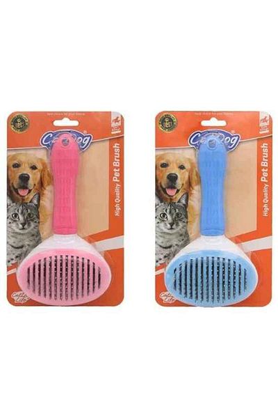 Catdoglife Wire Pressed Combing Brush for Cat and Dog