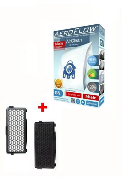 AeroFlow S4212 S4510 - 4 τεμάχια τύπου Gn σακούλες σκόνης + φίλτρο Hepa