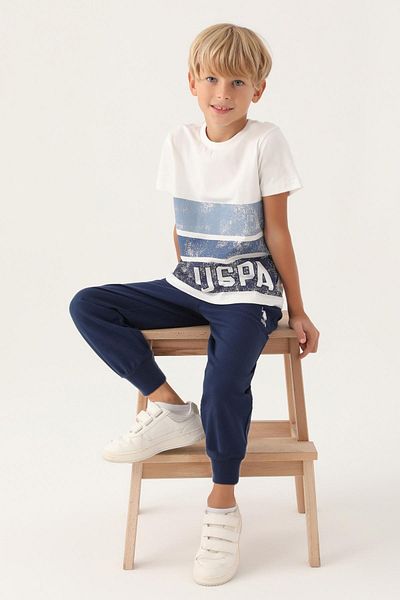 U.S. Polo Assn. Σετ κοντομάνικης πιτζάμας σερβιτόρος για αγόρια σερβιτόρου 1722
