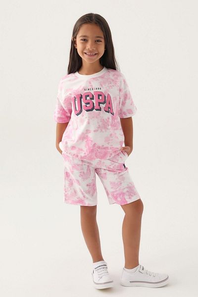 U.S. Polo Assn. Us Polo Girl Waiter Cream Σετ Πιτζάμες Βερμούδας 1819