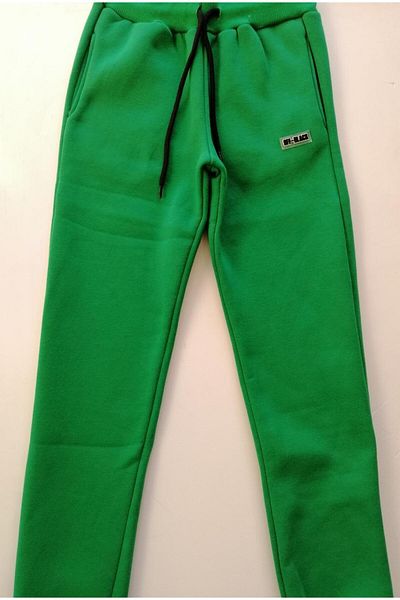 MonCherry Pantaloni de sport pentru copii cu talie elastică și panglică în interior