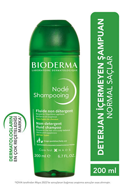 Bioderma Nodé Fluid Shampoo Tüm saç tipleri için sık kullanıma uygun akışkan formüllü şampuan 200 ML