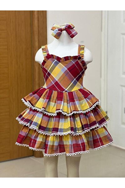 Dilek Campaign Plaid Princess Dress