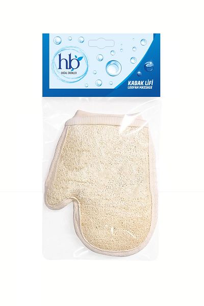 HB Organik Doğal Ürünler Pumpkin Fiber Fingered Gloves Body Scrub (Exfoliating)