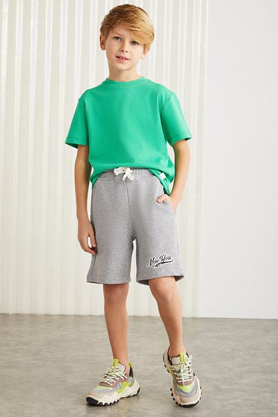 GRIMELANGE Darvell-grm24007 100% Cotton Printed Boys' Shorts Grimelange Shorts