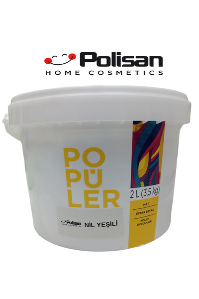 Polisan Popüler Ekonomik Fiyatlı İç Cephe Duvar ve Tavan Boyası 3.5 Kg Nil Yeşili