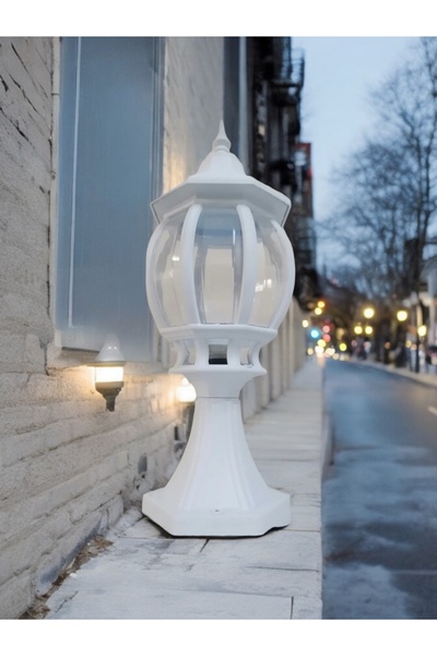 fullreyon Beyaz Işık Ampul Dahil, Set Üstü Bahçe Duvar Apliği, Çim, Yürüyüş Y...