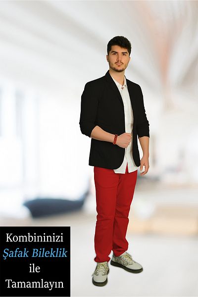 ŞAFAK BİLEKLİK Gökçe 10 Tetris - for Red and Black Shoulder