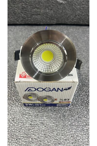ADOĞAN 5W CROM KASA BEYAZ IŞIK COB LED  4LÜ PAKET