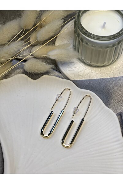 ElifSavaş Modern Çengelli İğne Model Çelik Küpe