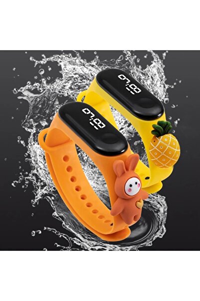 Onkatech Dijital Dokunmatik Led Ekran Su Geçirmez Figürlü Çocuk Kol Saati Bileklik 2023