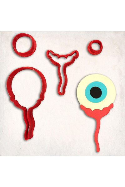 Butedo Eye Ball Detail Cookie Mold Set of 4