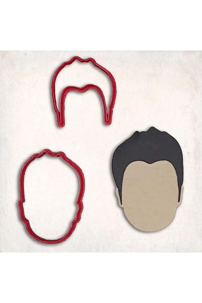Butedo 2-Piece Cookie Mold Set - Empty Face-2 Detail