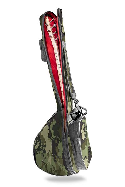 Donizetti Επαγγελματική τσάντα Gigbag Κοντή θήκη με μοτίβο καμουφλάζ Σετ σύρματος δώρο
