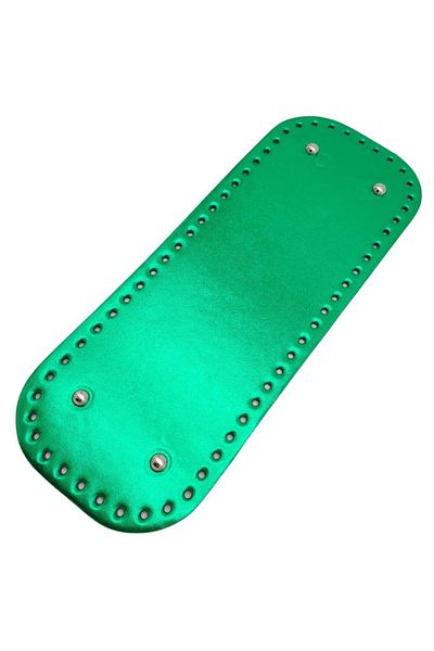 angel çanta aksesuar Accesoriu Geanta Angel Piele Lacuita Lucioasa 32x12 cm Baza Geanta Dreptunghiulara Culoare Verde Cu Metal Argintiu