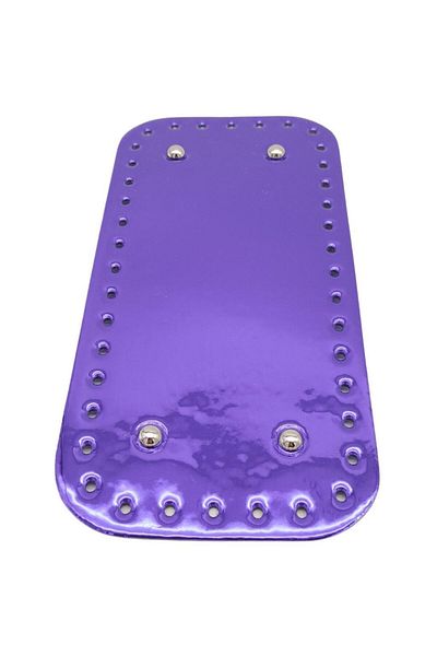 angel çanta aksesuar Αξεσουάρ Angel Bag Γυαλιστερό λουστρίνι 25x12 cm Ορθογώνια Τσάντα Βάση Μωβ Χρώμα Ασημί μεταλλικό