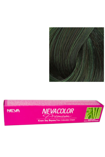 Neva Color Nevacolor Tüp Boya  0.13 Yoğun Yeşil X 4 Adet Sıvı Oksidan 4 Adet