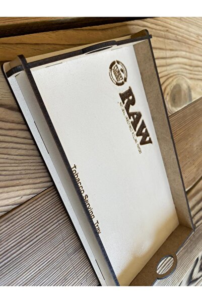 RAW Kulplu Ahşap Tütün Servis Tepsisi