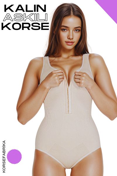 KORSEFABRİKA Slimming Thick Strap Recovery Zibin Badı Corset