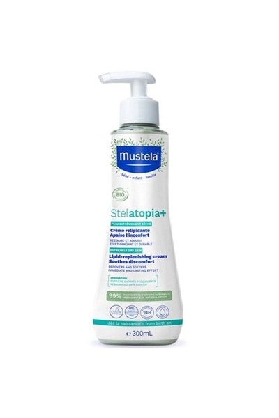 Mustela - Bebek Kremi - Mustela Stelatopia+ Lipid Replenishing Cream - 300 ml