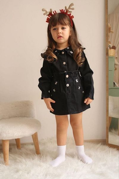Tarz Çocuk Girl's Skirted Denim Set