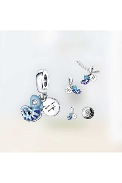 BcafBayKuş 925 Ayar Gümüş "Sen Sihirlisin" Temalı Charm