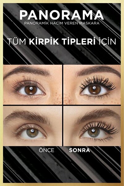 L'Oreal Paris Panorama Hacim Veren Maskara Kahverengi