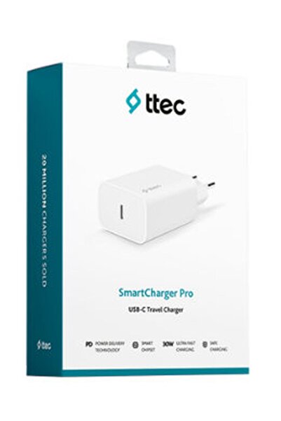 Ttec Smartcharger Pd 30w Usb-c Seyahat Hızlı Şarj Aleti-beyaz