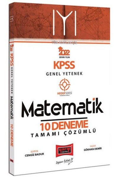 Yargı Yayınları Yargı 2022 KPSS Matematik İYİ 10 Deneme Çözümlü Yargı Yayınları