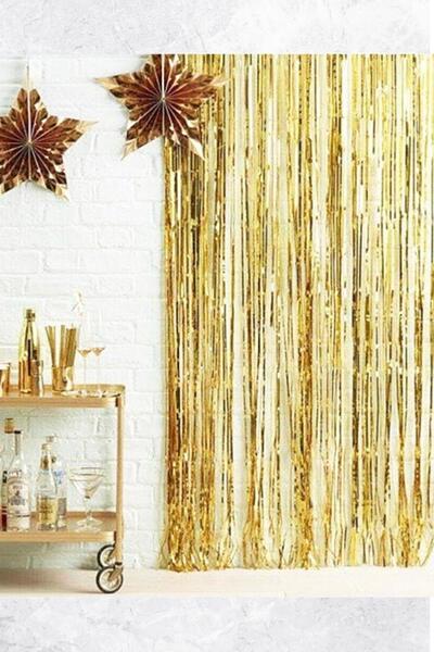 PEKSHOP ستارة خلفية معدنية ستارة باب زخرفة خلفية ذهبية