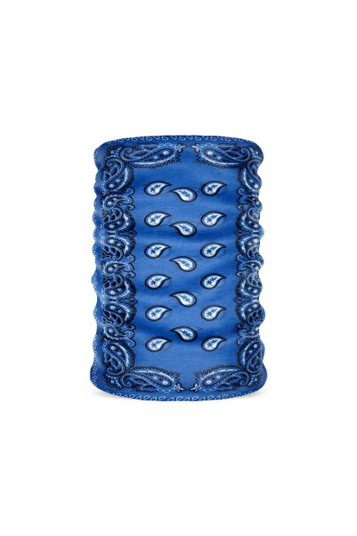 Tedz Collection BHANDANA شال أزرق منقوش باندانا الأنابيب