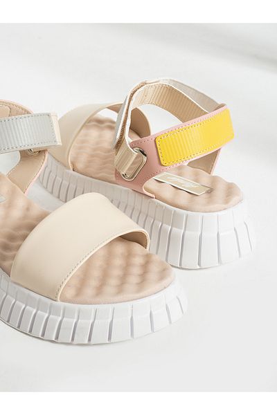 Alemdar Shoes DEJA Cream Massage Sole Women's Sandals