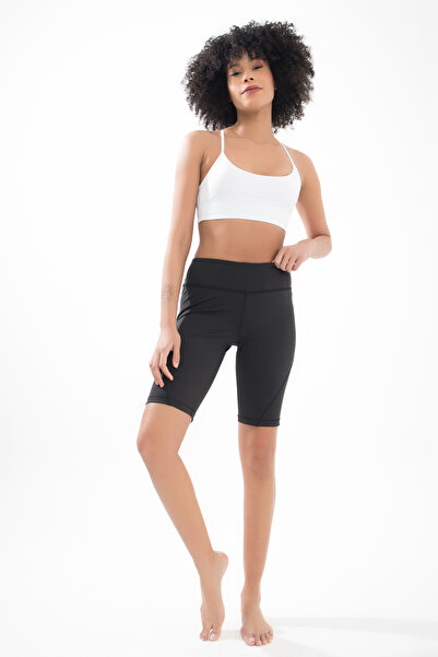 Comm-Ci Спортен клин за колоездене/велосипедист Jade Black със средна талия