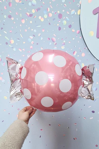PEKSHOP Candy Pack Shaped Foil Balloon Candy Balloon PINK
