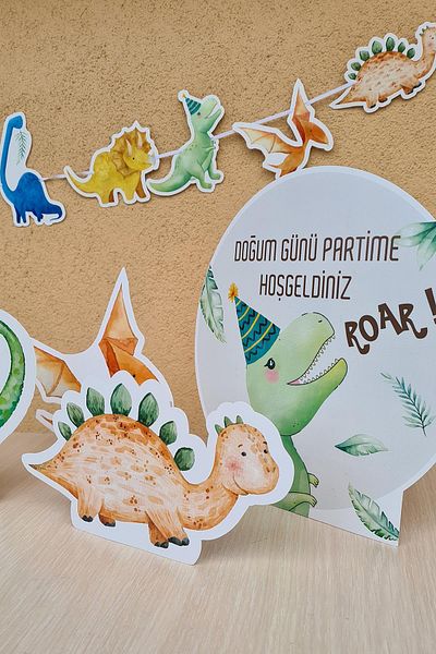 PEKSHOP Dinosaur Concept Birthday Standing Board Σετ Επιτραπέζιο