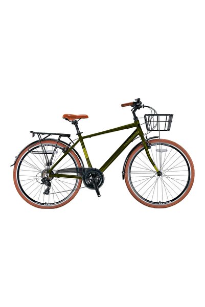 Kron CX 100 - 26" City Bike - Man - 17' - 21 Vites - V.B. - Mat Haki-Siyah/Sarı