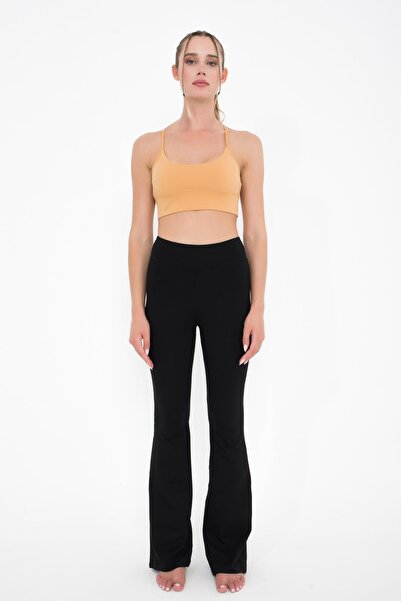 Comm-Ci Черен органичен памук Lark - широк дълъг клин