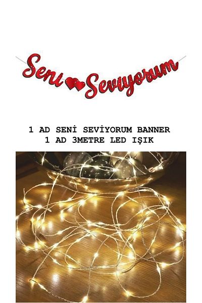 Happy Toys I LOVE YOU TEXT WITH LED LIGHT