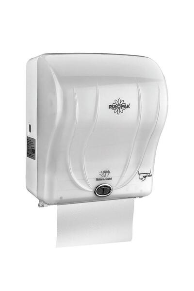 Rulopak Sensörlü Kağıt Havlu Dispenseri 21 Cm Transparan Beyaz
