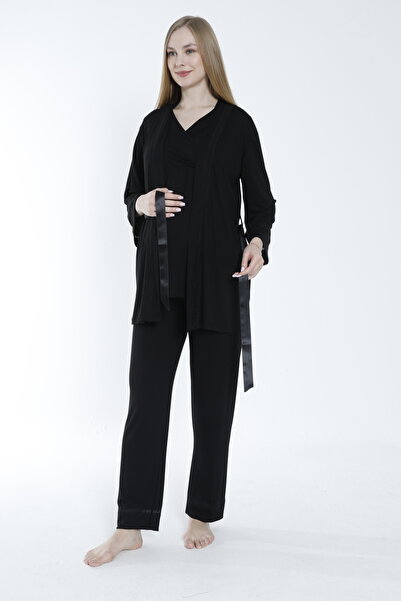 Miss Dünya Lissa Set de pijamale de maternitate și maternitate cu detaliu din...