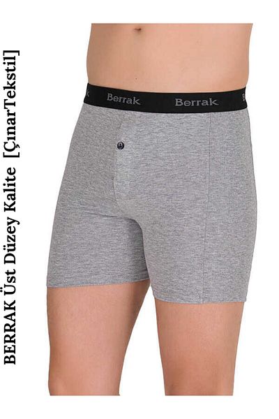 Berrak Long Lycra Cotton Boxer Short