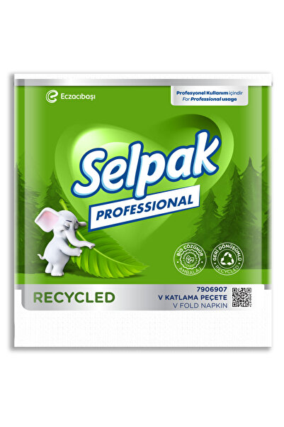 Selpak Professional Recycled 250 Sheets 18 Pack 1/8 V Fold Napkin