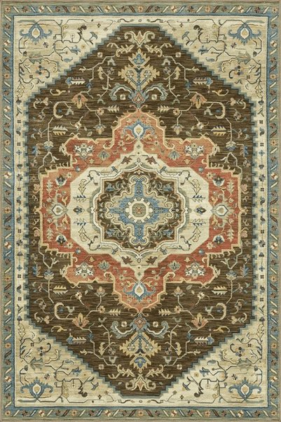 Rugs Modern Halı Khaki Green Beige Themed Traditional Motif Patterned Vintage...