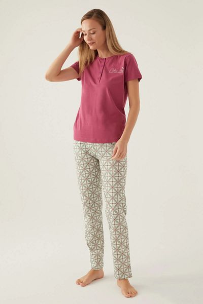 Arnetta New Season Cotton Short Sleeve Women's Pajamas Set V09