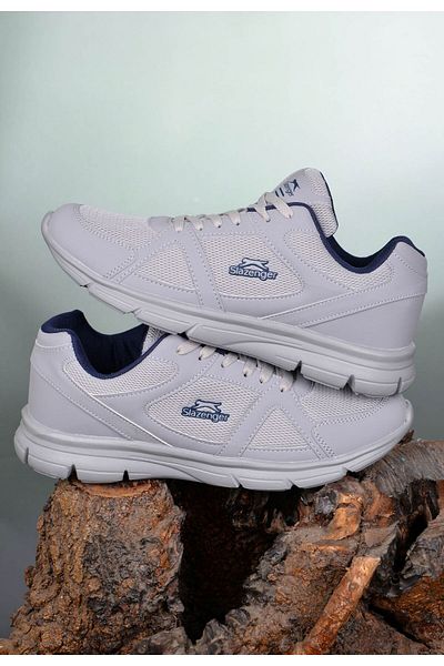 Slazenger Men's Gray Summer Anti-Sweat Anti-Slip Anti-Odor Ultra Light Full Orthopedic Walking Shoes