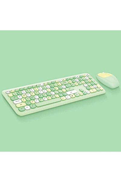 EHZ TEKNOLOJİ Laptop PC Uyumlu Renkli Kablosuz Klavye ve Mouse Set