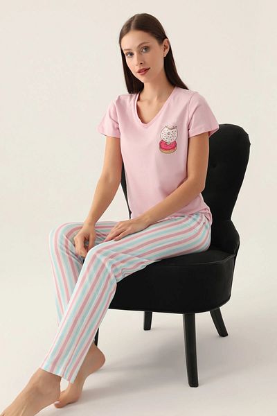 Arnetta New Season Cotton Short Sleeve Women's Pajamas Set V07